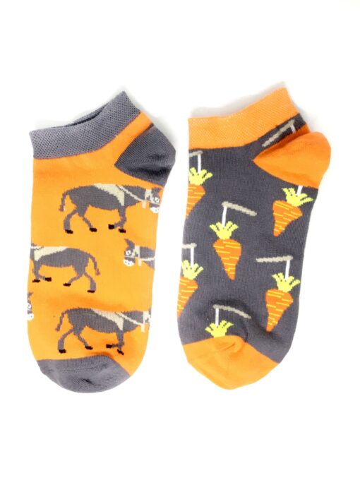 medias mix and match de burros y zanahorias