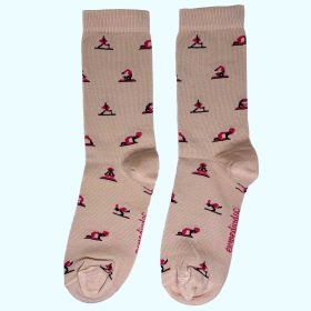Medias de yoga patrones rosadas - Enmediados