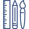Icono diseño de medias personalizadas